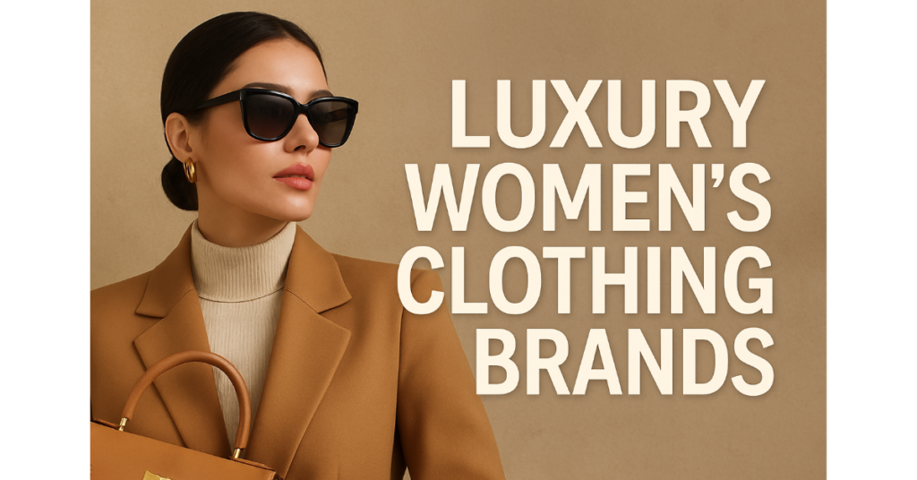 Luxury women’s clothing brands showcasing elegant fashion and lifestyle