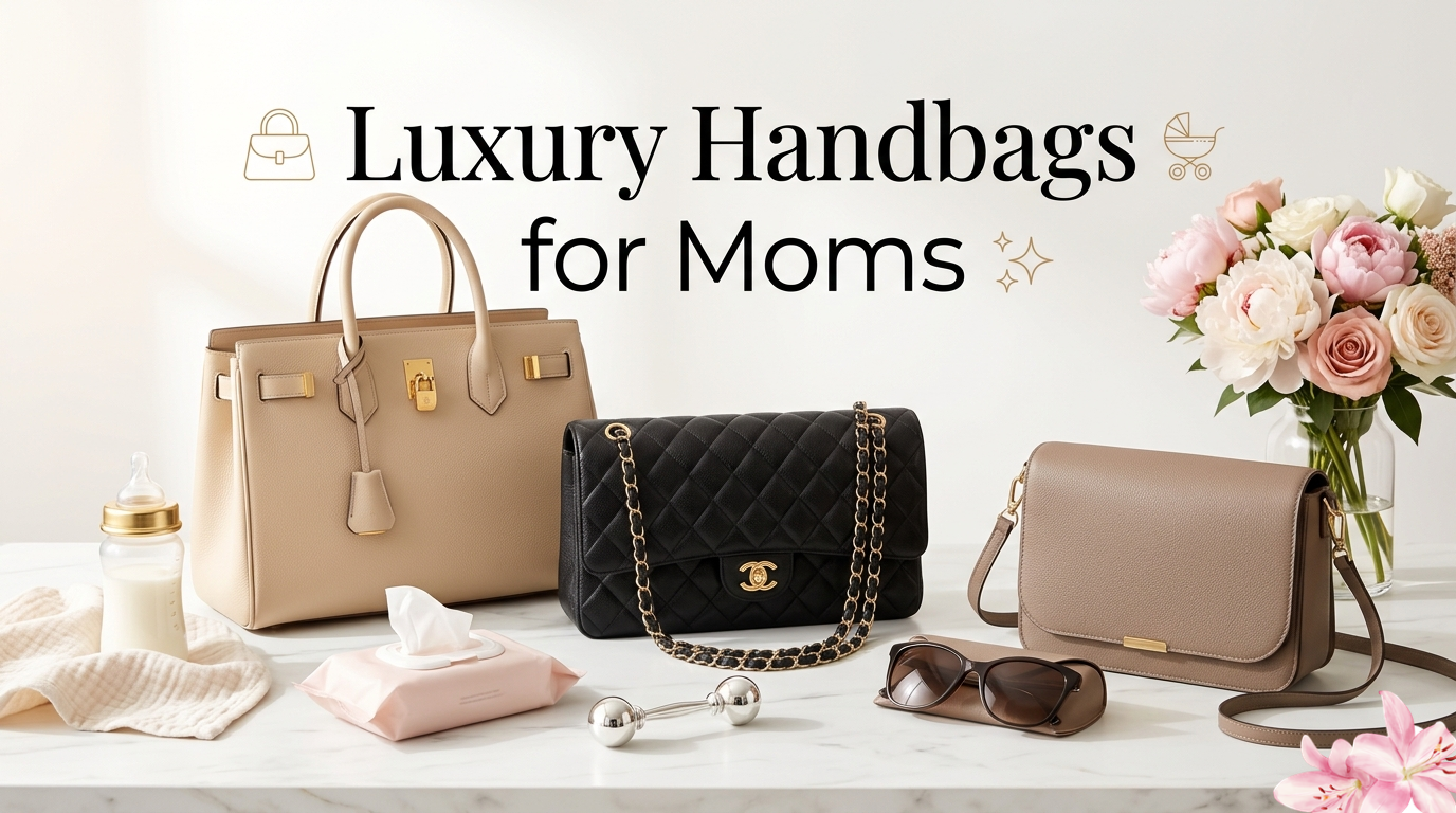 Luxury handbags for moms featuring stylish and practical designer bags with spacious compartments and elegant design for everyday use